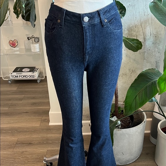 ANTONIO MELANI Dark Blue Flare Jeans - Picture 3 of 8